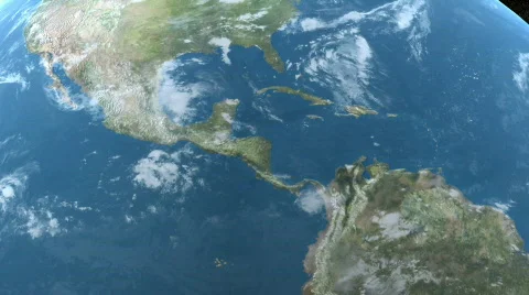 Earth View Pan Up Stock Footage 363820