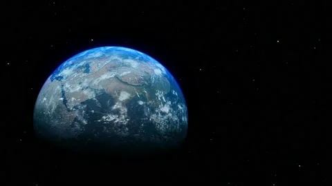 Earth View From Space Stock Footage