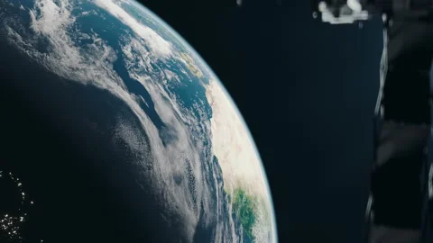 Earth View from Space Stock Footage 248449017