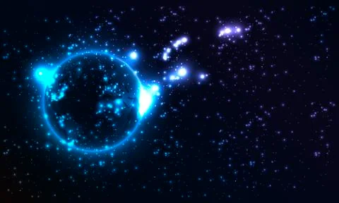 Earth view from space Stock Illustration