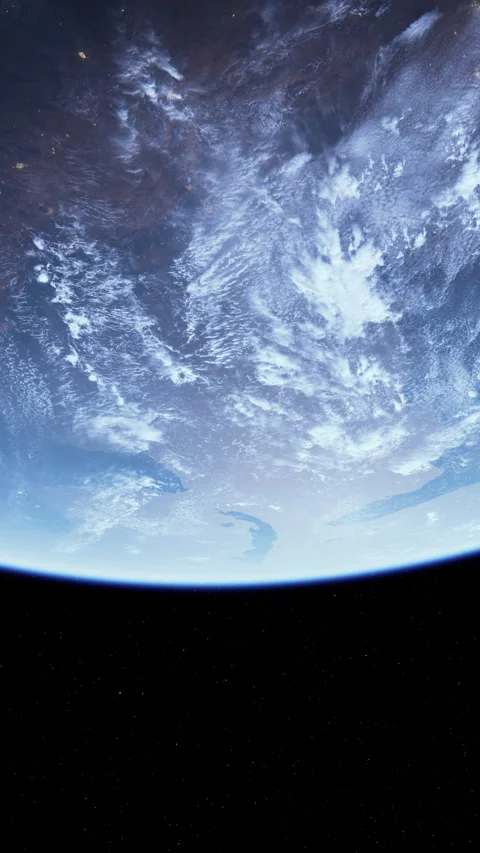 Earth View From Space Shuttle Stock Footage 306084499