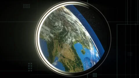 Earth view from spaceship Stock-Footage 168795942