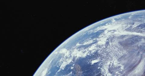 Earth viewed from space highlighting blue oceans and white clouds 스톡 일러스트