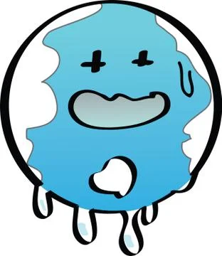 Earth warming . Stock Illustration