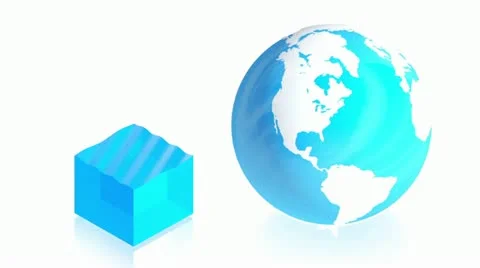 Earth waterblock 2 Stock Footage 11480042