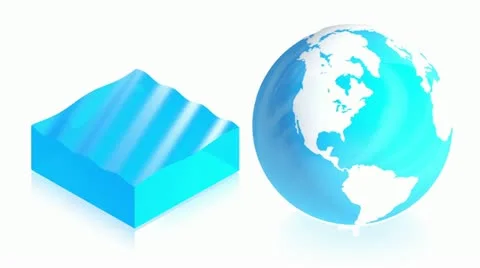 Earth waterblock Stock Footage 11480043