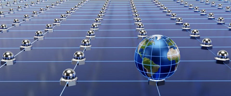 Earth web concept Stock Illustration