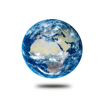 Earth on white background 写真素材