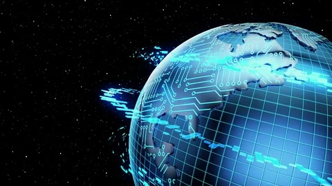 Earth wire frame Stock Footage 74721049