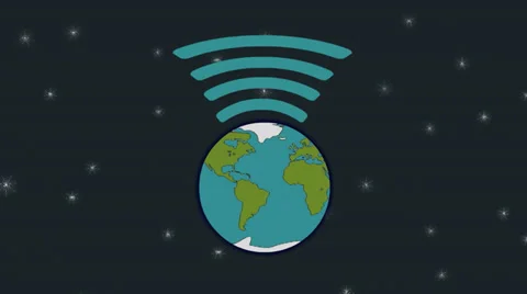 Earth like wireless Network Stock Footage 35916865