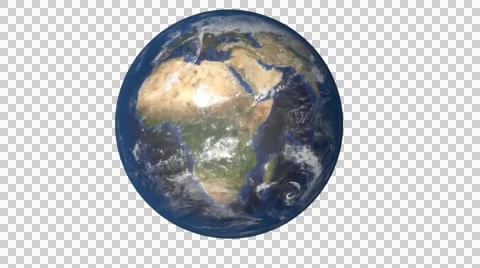 Earth Zoom In Alpha Vídeo Stock 46911836