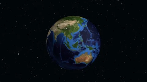 Earth Zoom Animation Transitioning from Deep Space to Montreal Canada Stock Footage 330036349
