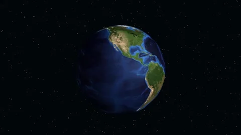 Earth Zoom Animation Transitioning from Deep Space to Huaiyin China Stock Footage 346275801
