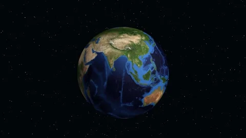 Earth Zoom Animation Transitioning from Space to Edmonton Canada Location Stock Footage 332090900