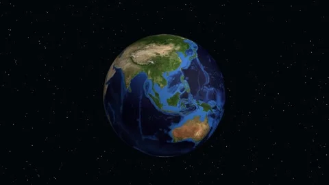 Earth Zoom Animation Transitioning from Space to Austin United States Stock Footage 345463311