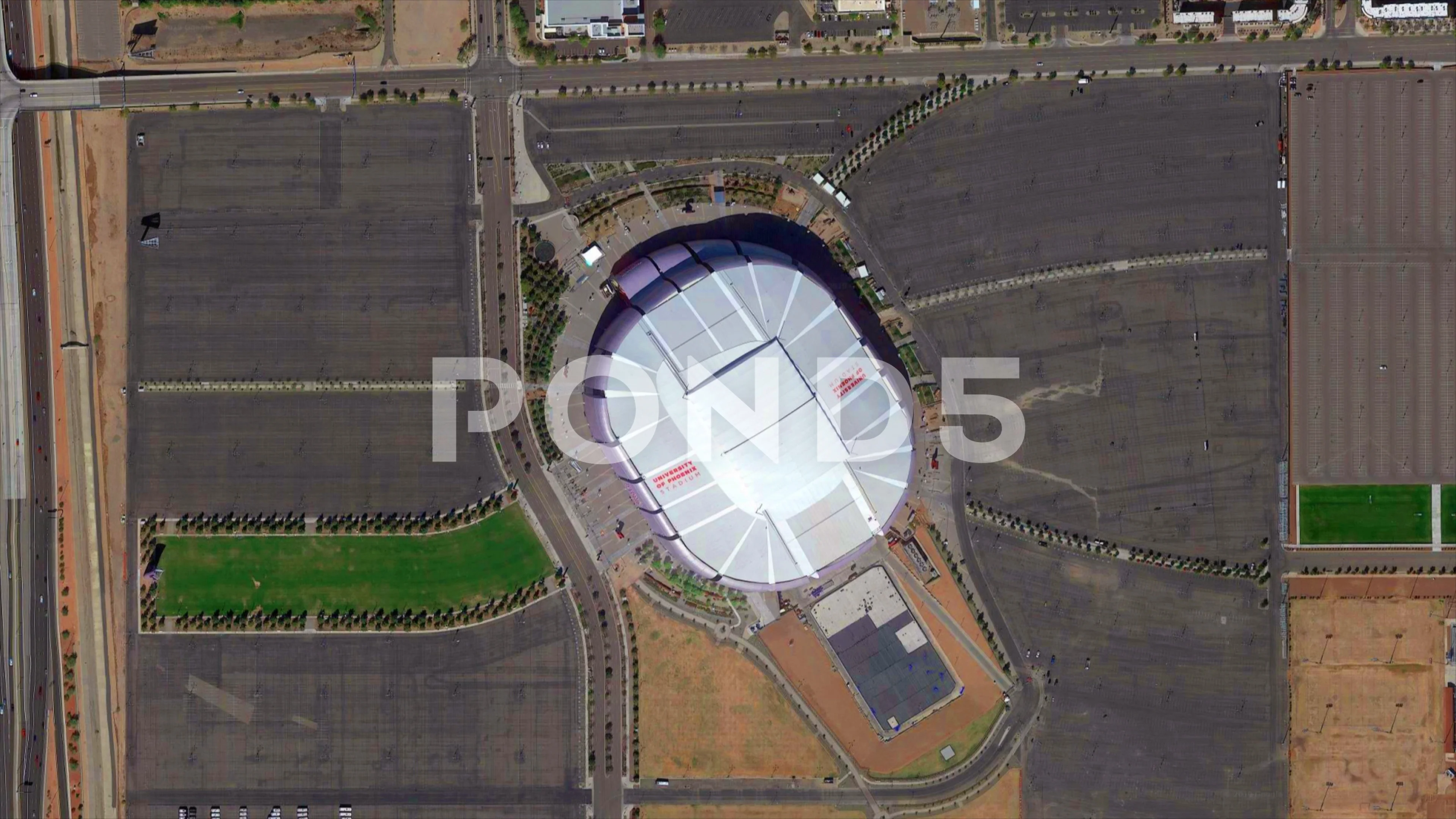 Arizona Football Stadium by Aerial Drone, Stock Video