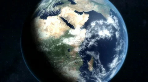 Earth Zoom - for custom ortophoto Stock Footage