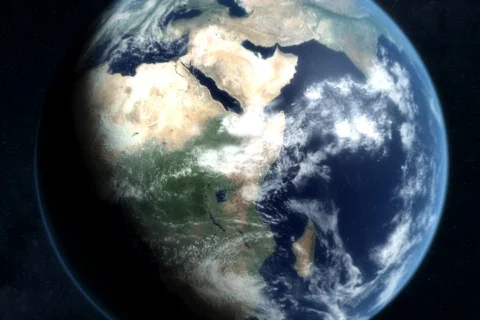 Earth Zoom Stock Footage 544559