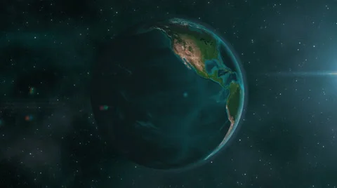 Earth zoom to the Middle East, 4K animation Stock Footage