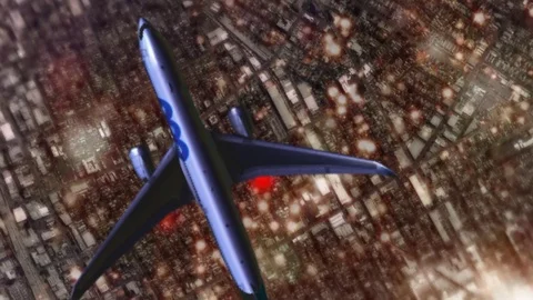 Earth Zoom Out Night Stock Footage