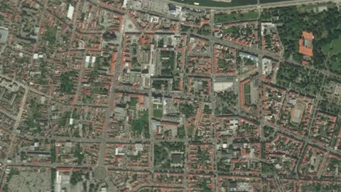 Earth zoom in from outer space to city. Zooming on Osijek, Croatia Stock Footage 200833788
