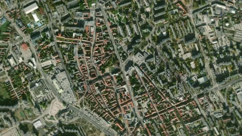 Earth zoom in from outer space to city. Zooming on Szekesfehervar, Hungary Stock Footage 201105249