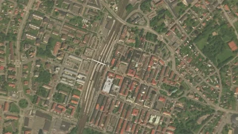 Earth zoom in from outer space to city. Zooming on Hassleholm, Sweden Stock Footage 201656802