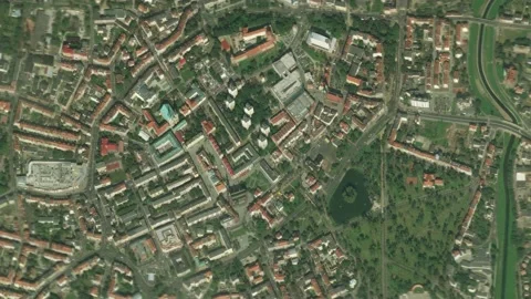 Earth zoom in from outer space to city. Zooming on Legnica, Poland Stock Footage 201656911