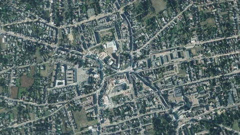 Earth zoom in from outer space to city. Zooming on Lommel, Belgium Stock Footage 201656917