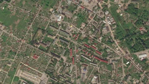 Earth zoom in from outer space to city. Zooming on Jekabpils, Latvia Stock Footage 202068024