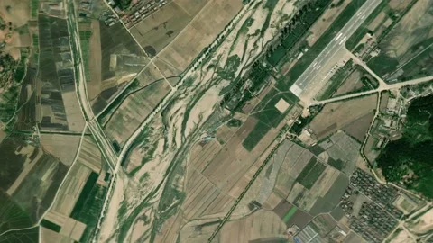 Earth zoom in from space and focus on Hamhung, Hamgyongnam-do, North Korea Stock Footage 172575488