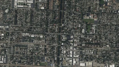 Earth zoom in from space and focus on Upland, California, USA Stock Footage 246324322