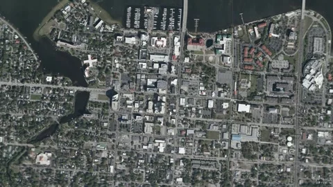 Earth zoom in from space and focus on Bradenton, Florida, USA Stock Footage 250354724