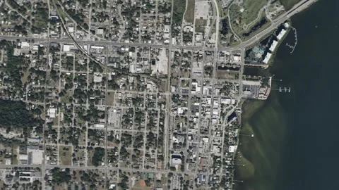 Earth zoom in from space and focus on Titusville, Florida, USA Stock Footage 250355958