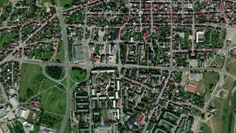 Earth zoom in from space and focus on Nowy Targ, Poland Stock Footage 282970981