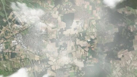 Earth zoom in from space and focus on Burgwedel, Germany. 3D style animation. Stock Footage 300076641