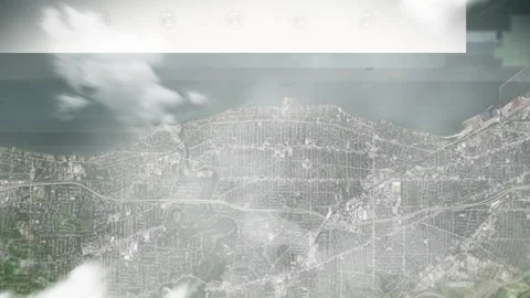 Earth zoom in from space and focus on Lakewood, Ohio, USA. 3D style animation. Stock Footage 300315738