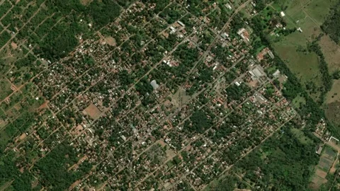 Earth zoom in from space to Aregua, Paraguay Stock Footage 245220153