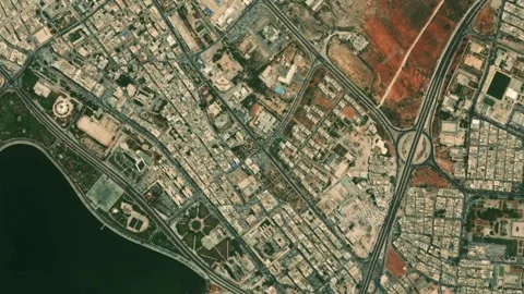 Earth zoom in from space to Benghazi, Libya Stock Footage 249731091