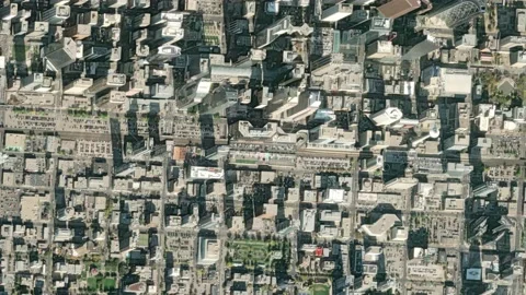 Earth zoom in from space to Calgary, Alberta, Canada in High Park Stock Footage 234077860