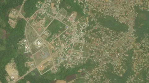 Earth zoom in from space to Ebebiyin, Equatorial Guinea Stock Footage 250524435