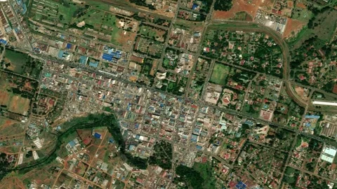 Earth zoom in from space to Eldoret, Kenya Stock Footage 250360691