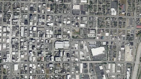 Earth zoom in from space to Everett, Washington, USA Stock Footage 283375761