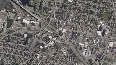 Earth zoom in from space to Fall River, Massachusetts, USA Stock Footage 283562637
