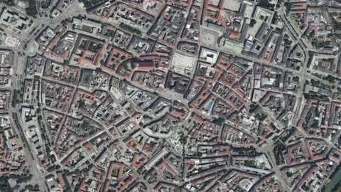 Earth zoom in from space to Munich Munchen, Germany in Marienplatz Stock Footage 225890729