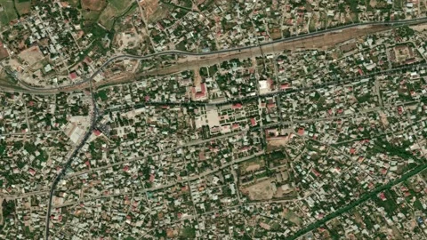 Earth zoom in from space to Saatli, Azerbaijan Stock Footage 239346423