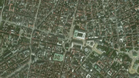 Earth zoom in from space to Sofia, Bulgaria in Sofia Monument Stock Footage 235613613