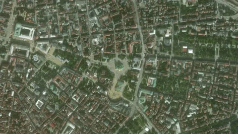 Earth zoom in from space to Sofia, Bulgaria in St. Alexander Nevsky Cathedral Stock Footage 238475710