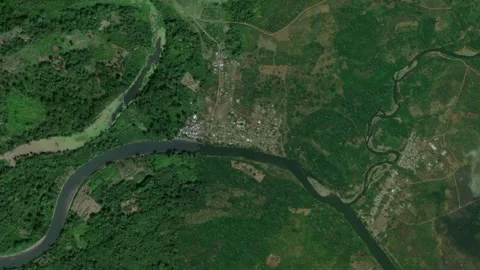 Earth zoom in from space to Union Choco, Panama Stock Footage 245314928