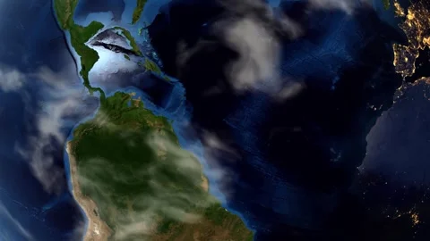 Earth Zoom In to Tepic Mexico Map Pin Animation Stock Footage 346668810